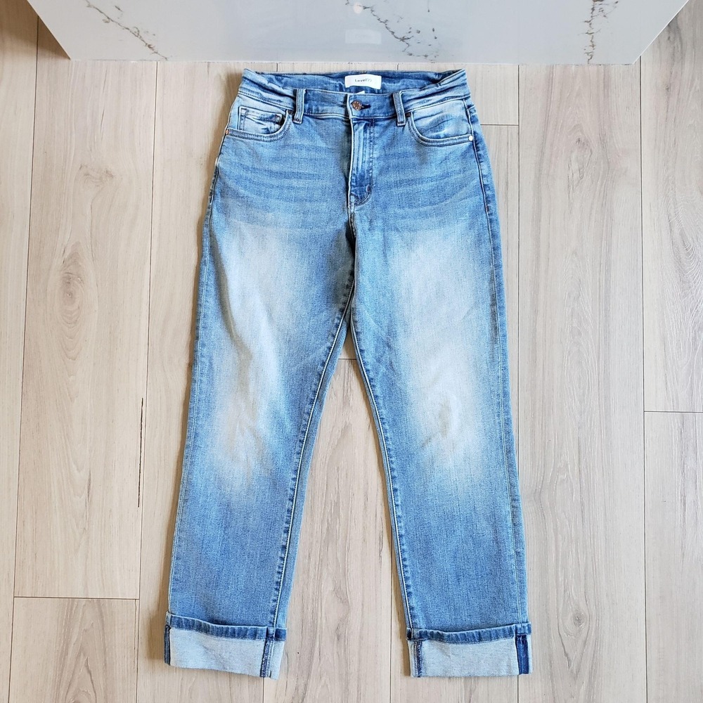 Level 99 Jeans Womens 27 Vintage Blue Jessie Wide Cuff Slim Stretch Denim Casual